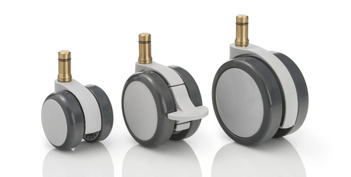 Brass castors